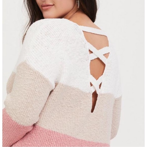Torrid Criss Cross Back Sweater - Picture 3 of 13